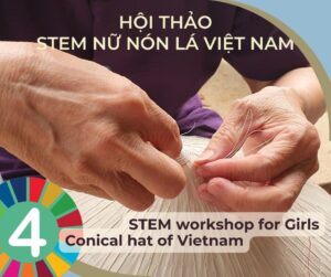 STEM nữ nón lá STEM girls conical hat