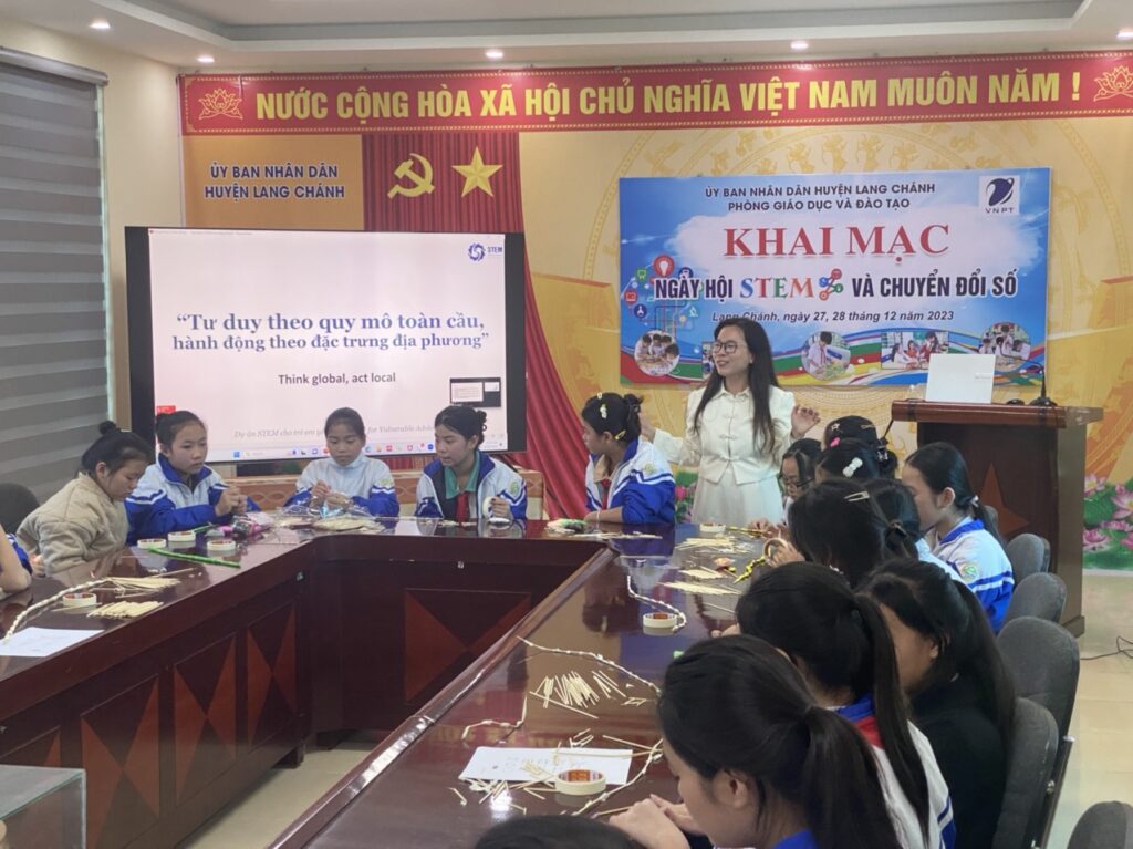 Hội thảo STEM nữ Lang Chánh - STEM girl workshop in Lang Chanh