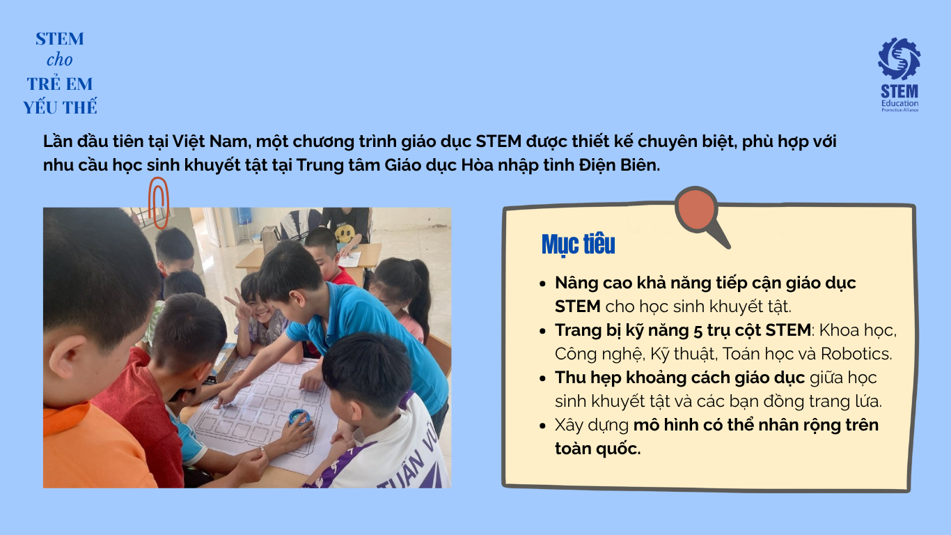 STEM cho trẻ em yếu thế