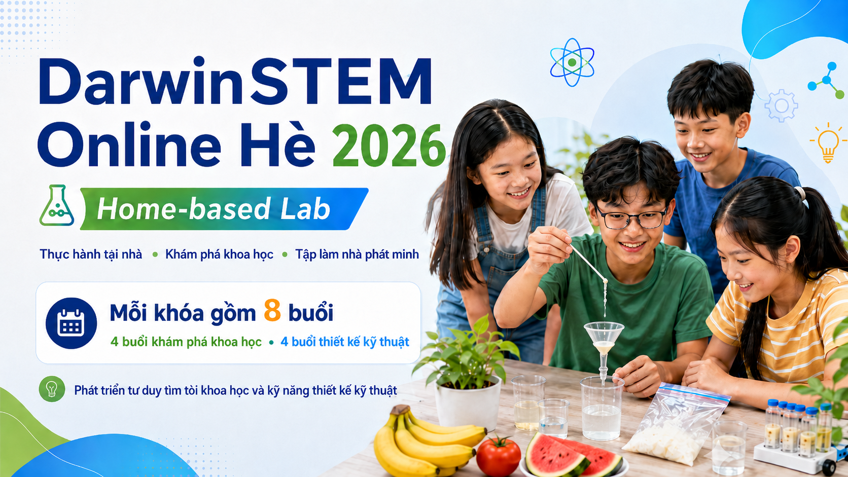 Khóa hè STEM Online dành cho học sinh Tiểu học – THCS