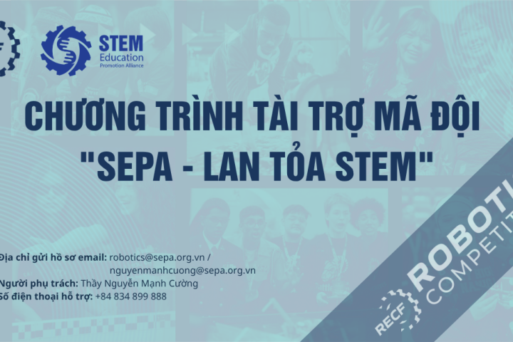 Chương trình Tài trợ Mã đội “SEPA – Lan tỏa STEM” mùa giải 2026-2027