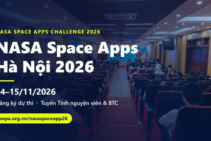 NASA Space Apps Hà Nội 2026, 14–15/11/2026, đăng ký dự thi và tuyển Tình nguyện viên