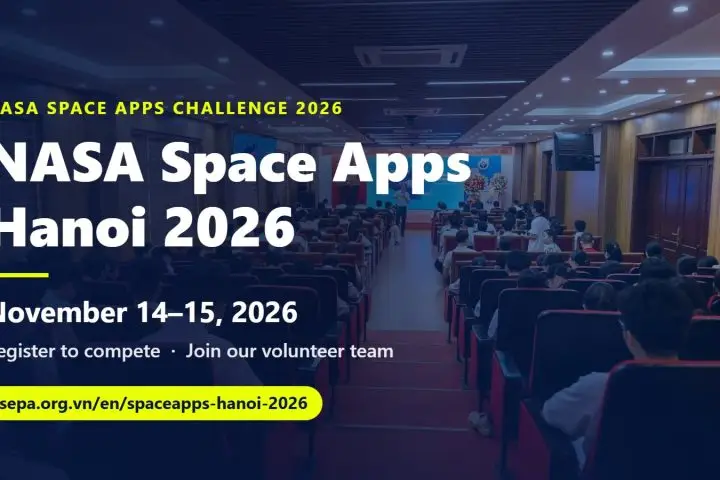 NASA Space Apps Hanoi 2026, November 14–15, 2026: register to compete and volunteer
